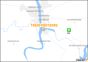 map of Tres Fronteras