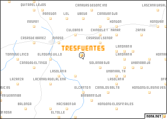 map of Tresfuentes