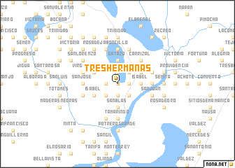 map of Tres Hermanas