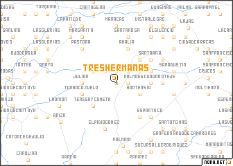 map of Tres Hermanas