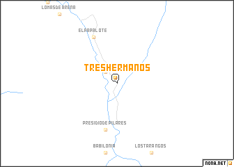 map of Tres Hermanos