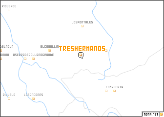 map of Tres Hermanos