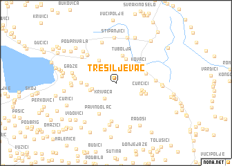 map of Trešiljevac
