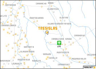 map of Tres Islas