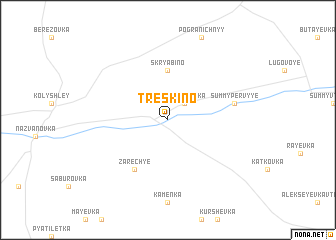 map of Treskino