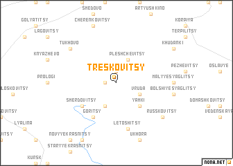 map of Treskovitsy