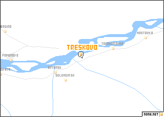 map of Treskovo