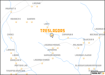 map of Três Lagoas