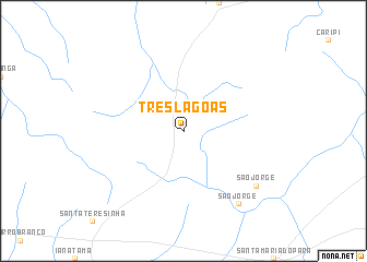 map of Três Lagoas