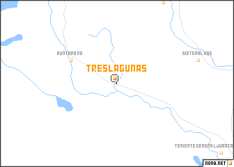 map of Tres Lagunas