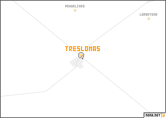 map of Tres Lomas