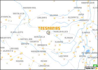 map of Tres Marías