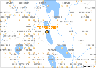 map of Tres Marías