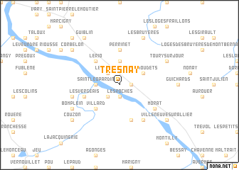 map of Tresnay