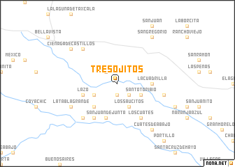 map of Tres Ojitos