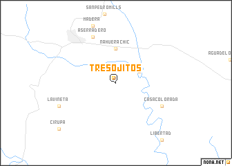 map of Tres Ojitos