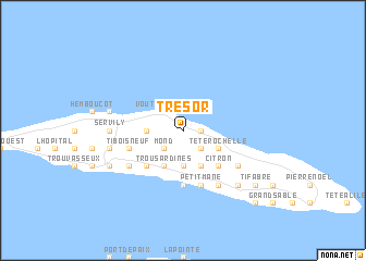 map of Trésor