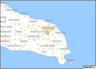 map of Trésor