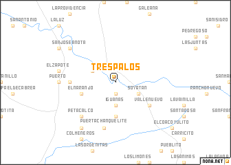 map of Tres Palos