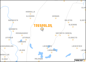 map of Tres Palos