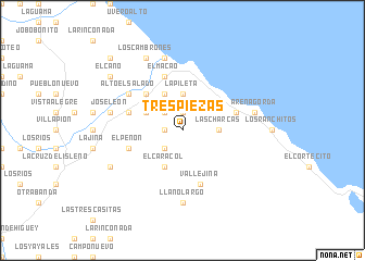 map of Tres Piezas