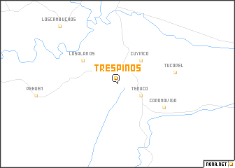 map of Tres Pinos