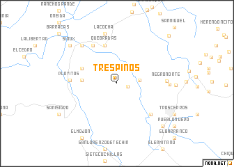 map of Tres Pinos