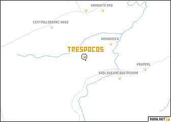 map of Três Poços