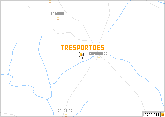 map of Três Portões