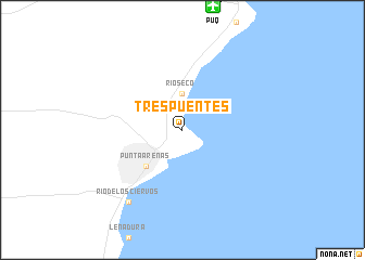 map of Tres Puentes