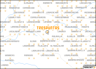 map of Tres Puntas