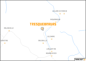 map of Tres Quebradas