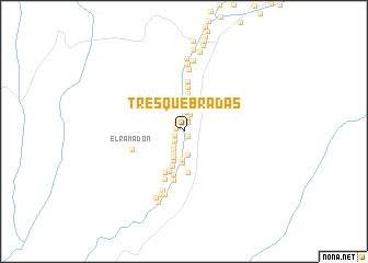 map of Tres Quebradas