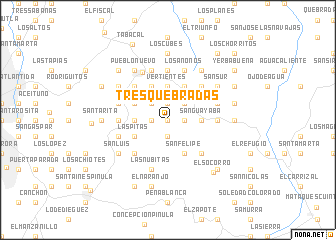 map of Tres Quebradas