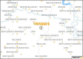 map of Tresques