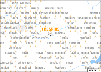 map of Tres Ríos