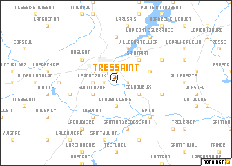 map of Tressaint