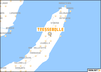 map of Tressebølle