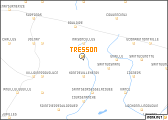 map of Tresson