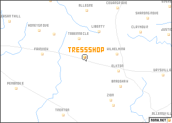 map of Tress Shop