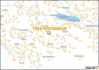 map of Treštenica Donja