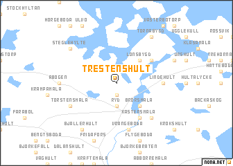 map of Trestenshult