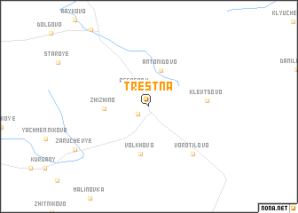 map of Trestna