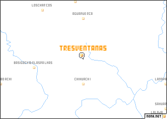 map of Tres Ventanas