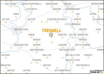 map of Treswell