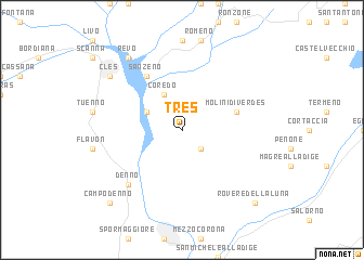 map of Tres