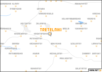 map of Tretelʼniki