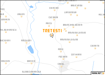 map of Treteşti