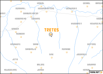 map of Tretes