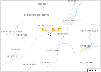 map of Tretinskiy